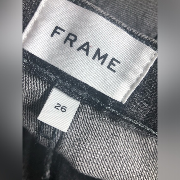 NWOT Frame Le Boot Cut Jeans in Dark Grey Wash - Size 26 - Picture 3 of 6